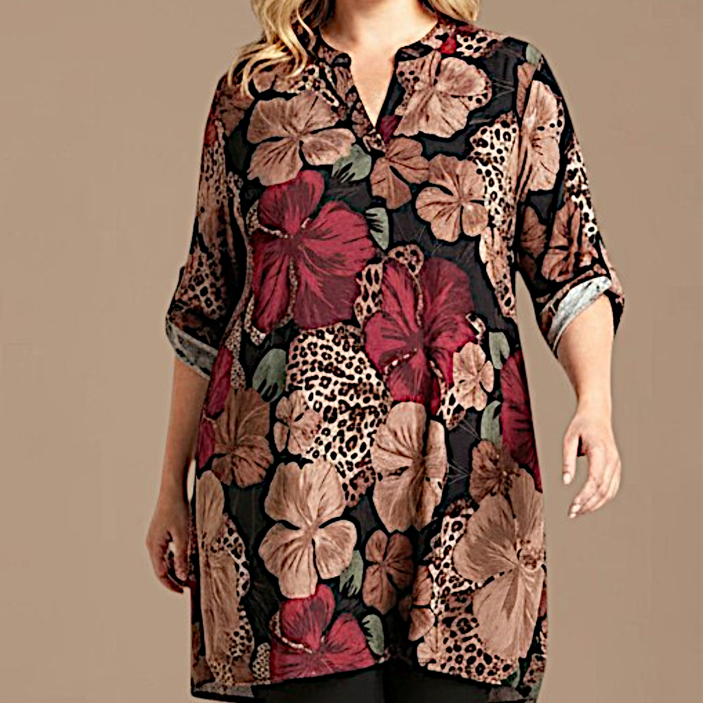 Maxi Maglia/Abito Fantasia Rosetta