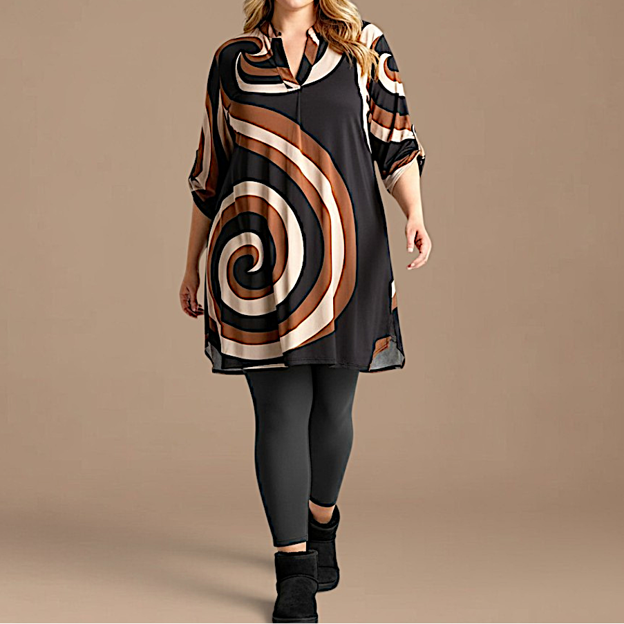 Maxi Maglia/Abito Fantasia Ruggera