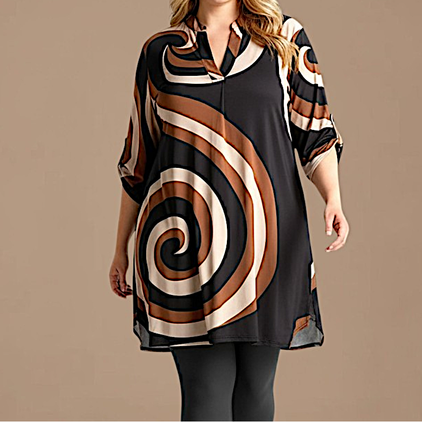 Maxi Maglia/Abito Fantasia Ruggera
