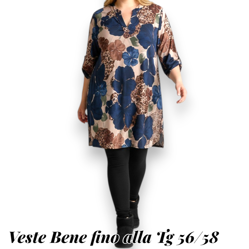 Maxi Maglia/Abito Fantasia Ramona