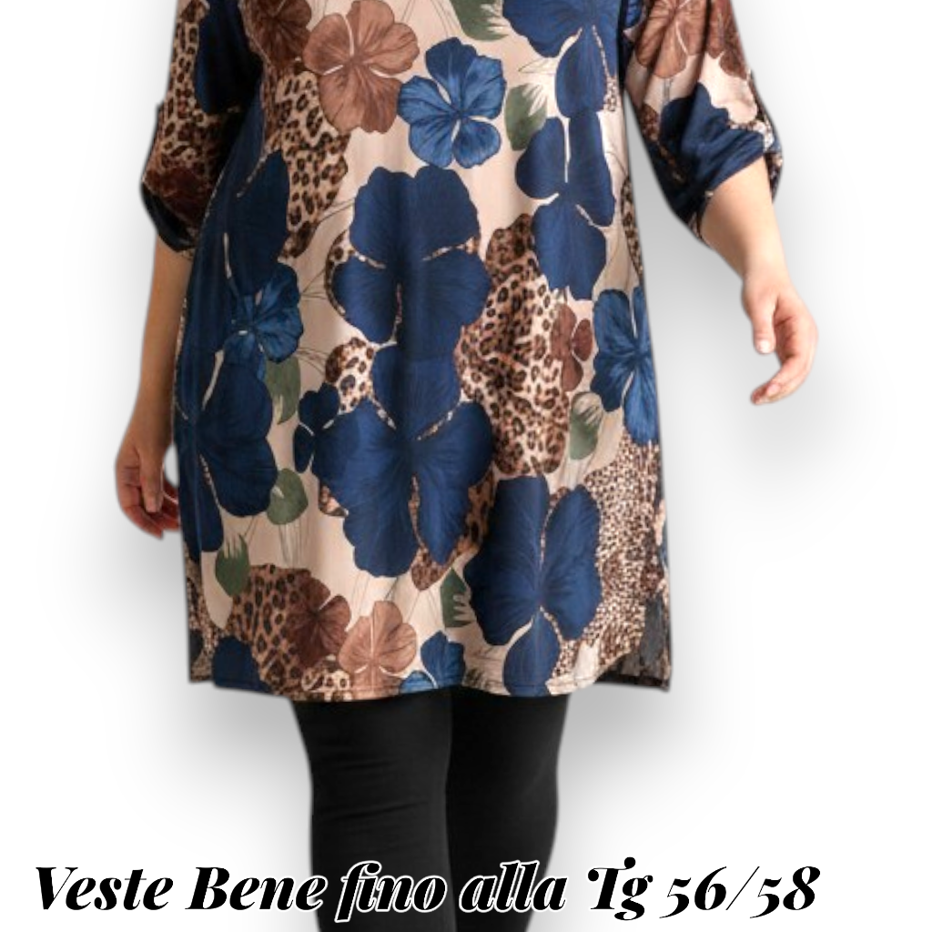 Maxi Maglia/Abito Fantasia Ramona