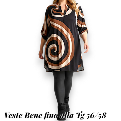 Maxi Maglia/Abito Fantasia Ruggera