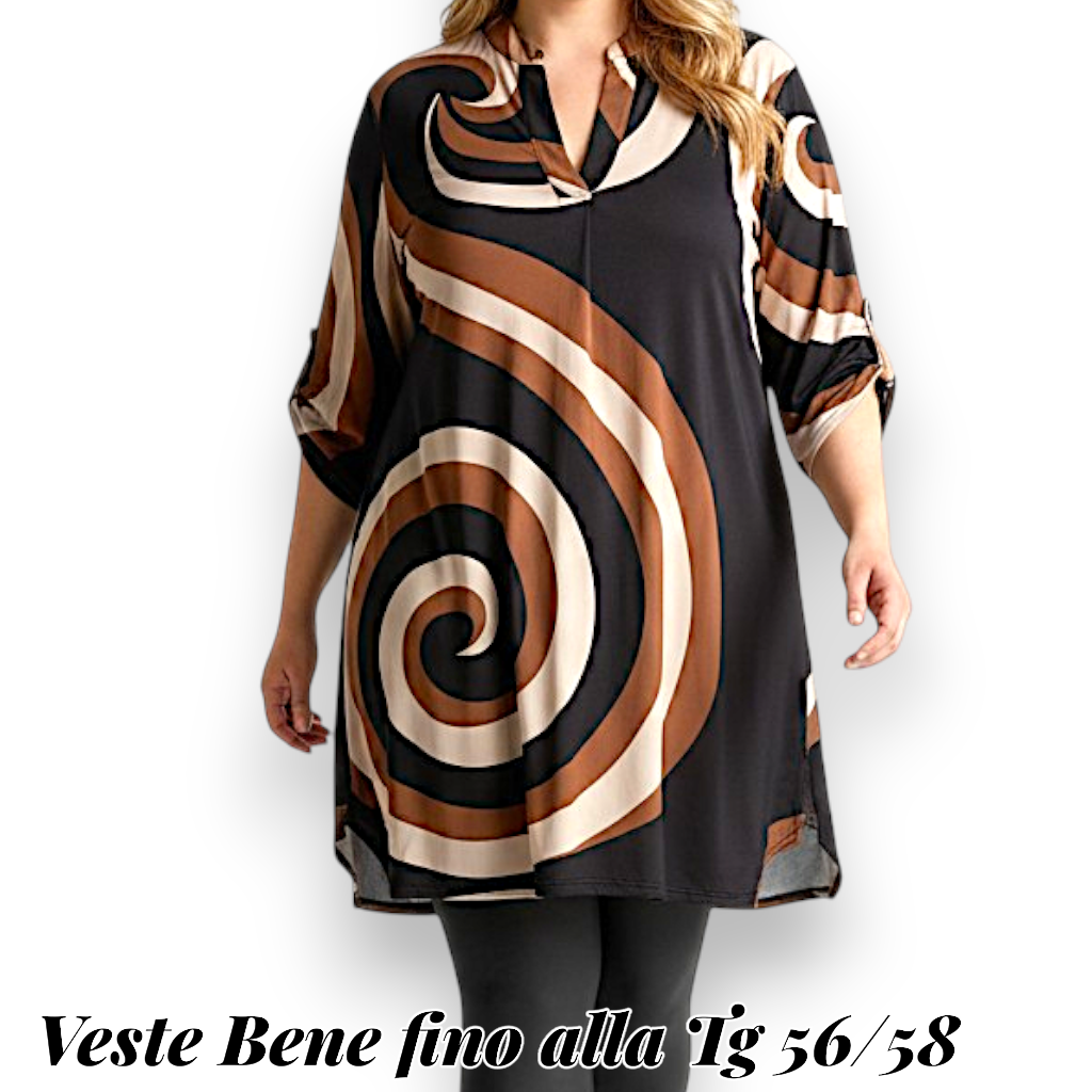 Maxi Maglia/Abito Fantasia Ruggera