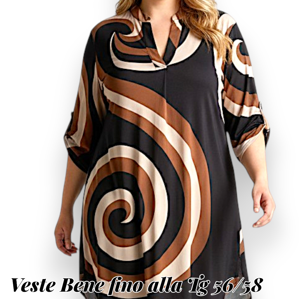 Maxi Maglia/Abito Fantasia Ruggera