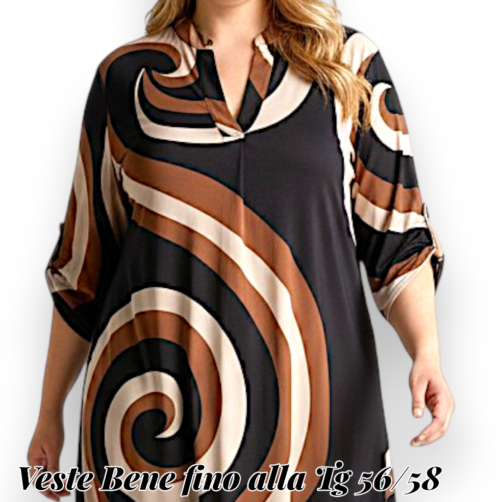 Maxi Maglia/Abito Fantasia Ruggera