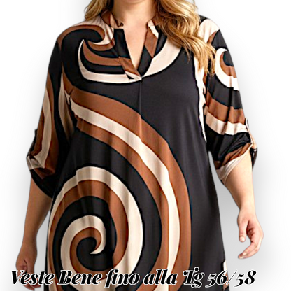 Maxi Maglia/Abito Fantasia Ruggera