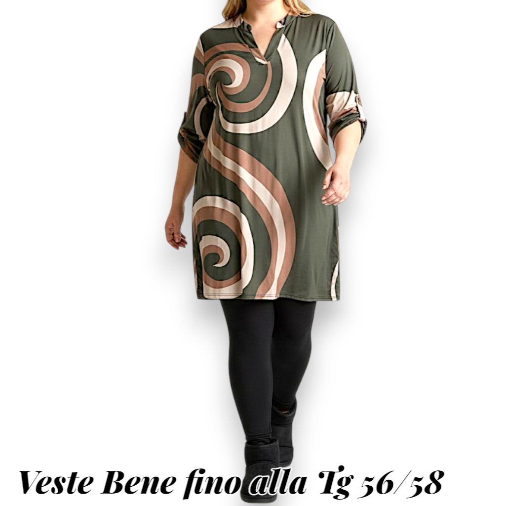 Maxi Maglia/Abito Fantasia Rinalda