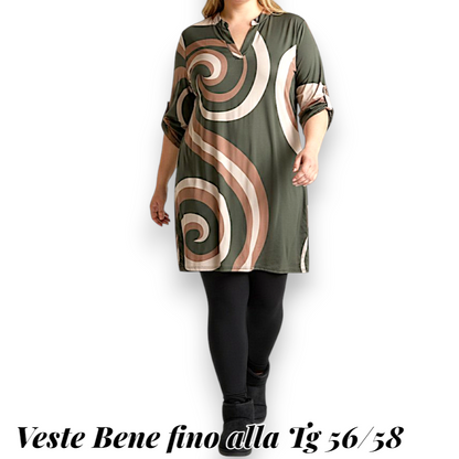 Maxi Maglia/Abito Fantasia Rinalda