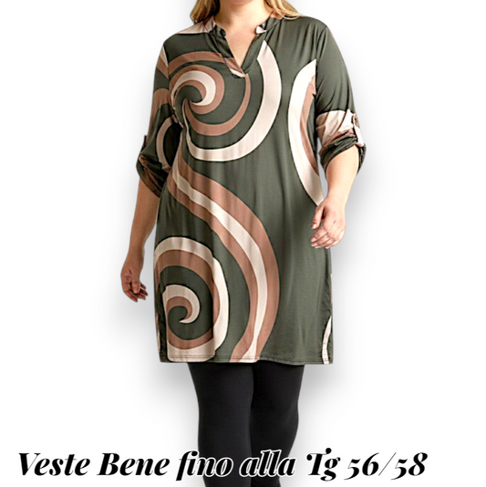 Maxi Maglia/Abito Fantasia Rinalda