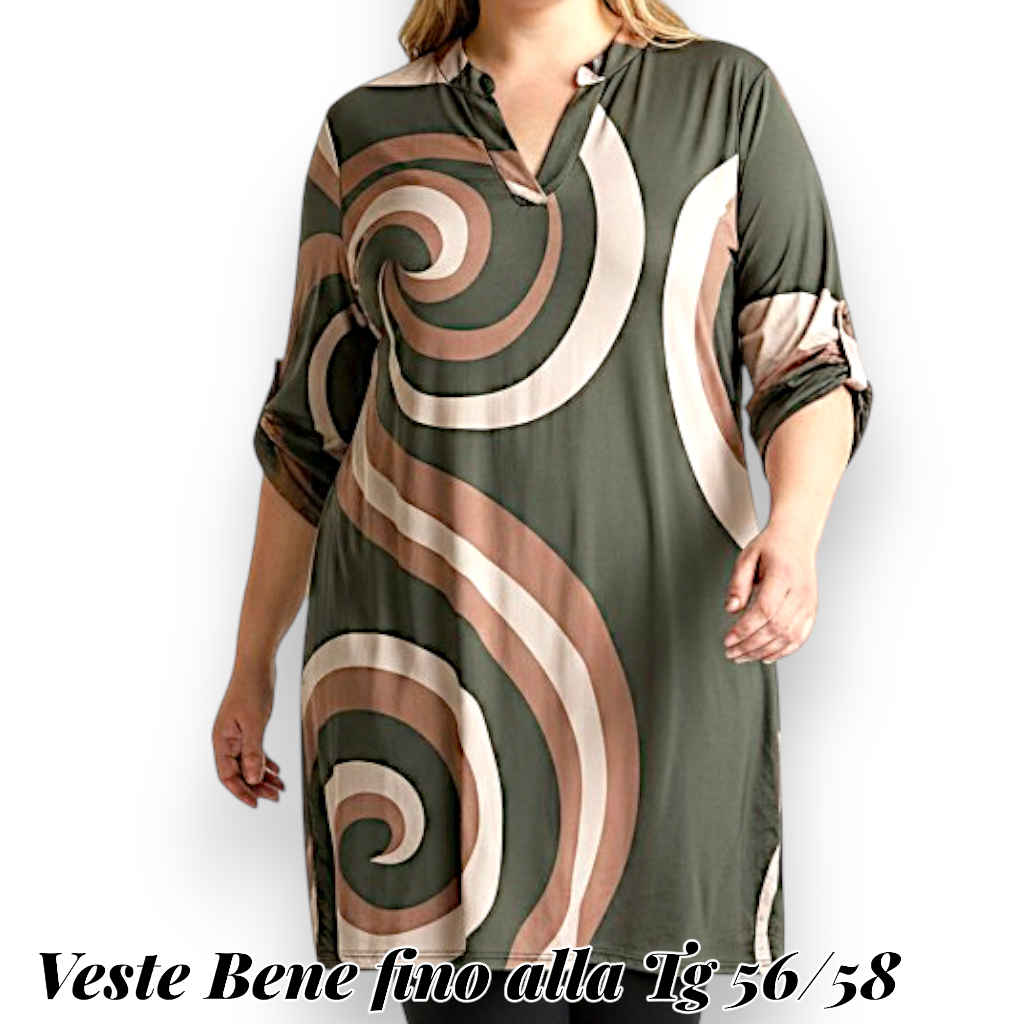Maxi Maglia/Abito Fantasia Rinalda