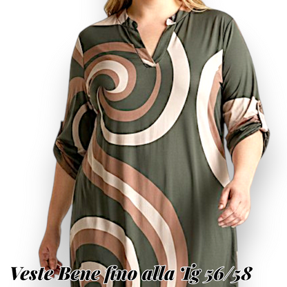 Maxi Maglia/Abito Fantasia Rinalda