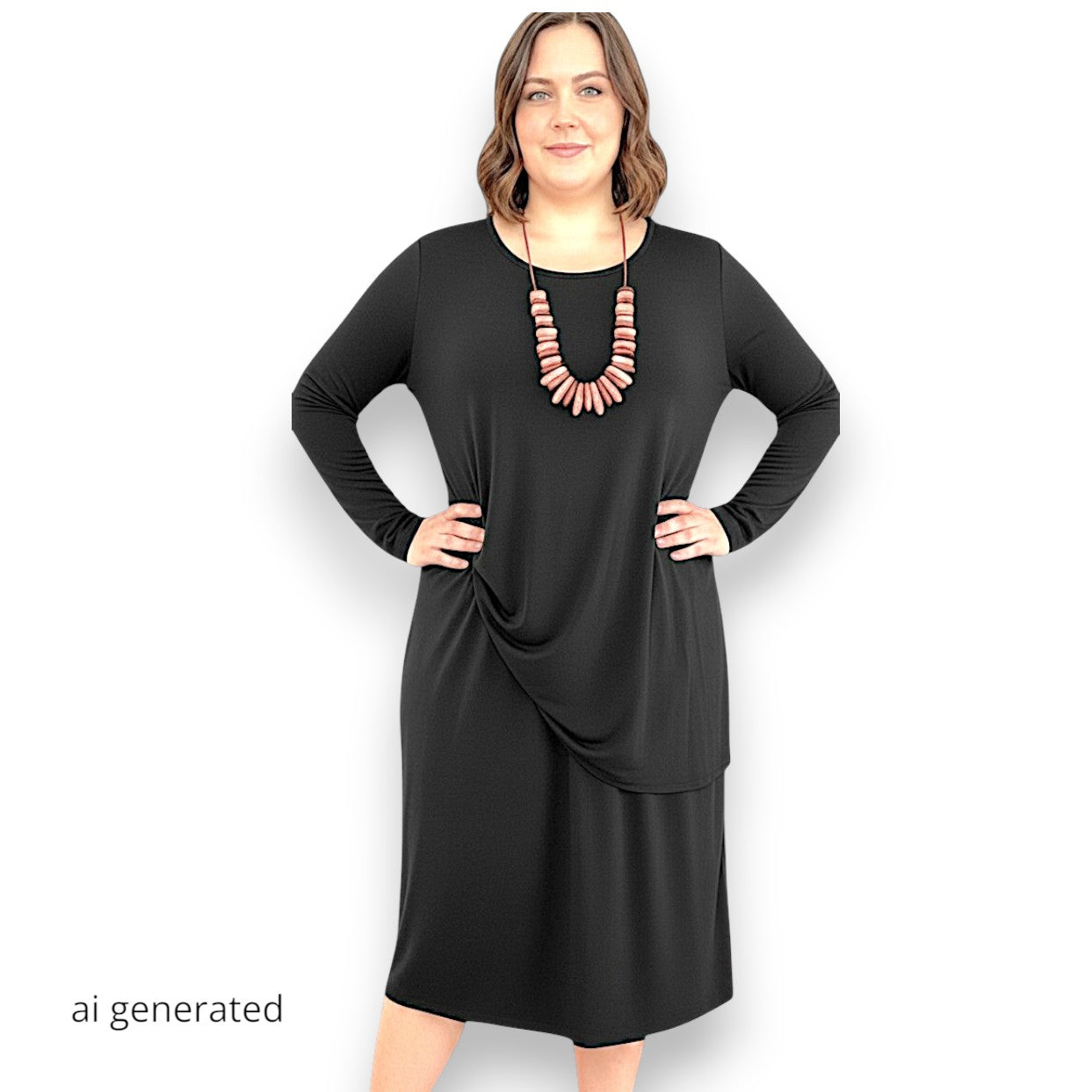 Maxi Maglia in Crepe  Sandra