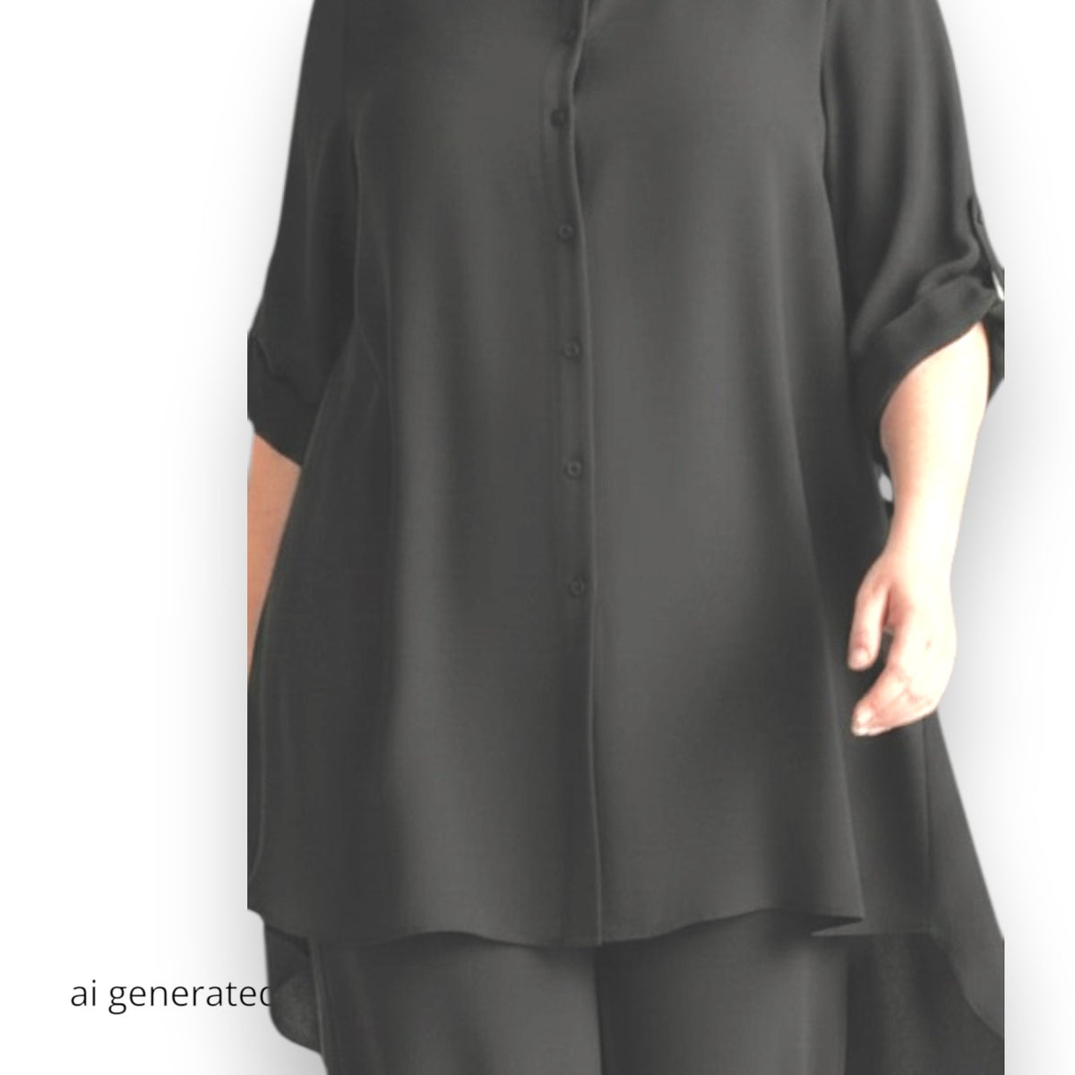 Maxi Camicia Collo Coreano Irina