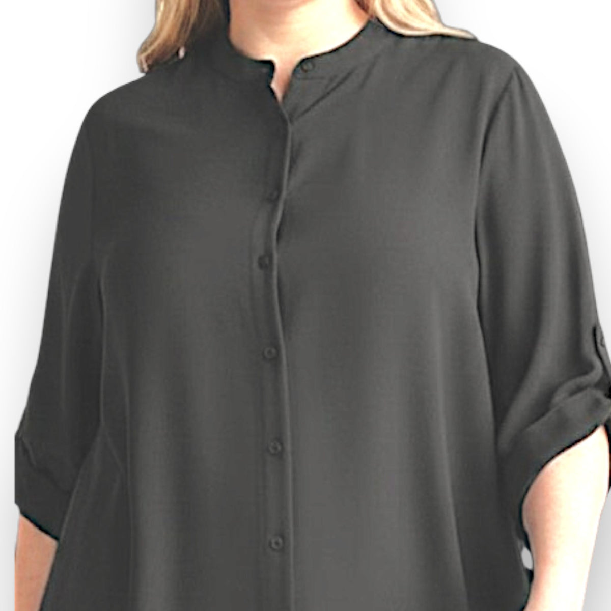 Maxi Camicia Collo Coreano Irina