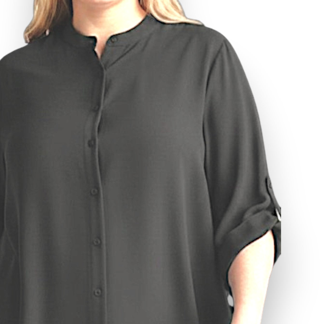 Maxi Camicia Collo Coreano Irina