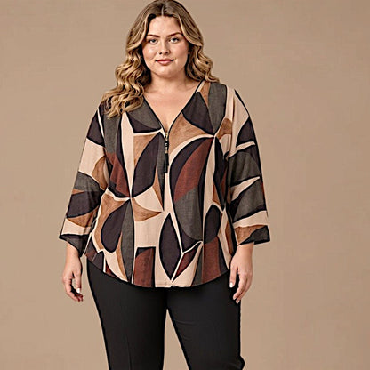 Maxi Maglia in Crepe Con Zip Moira