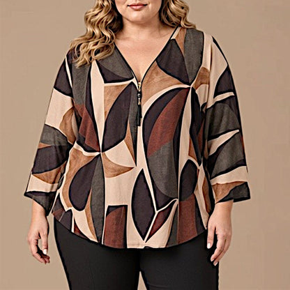 Maxi Maglia in Crepe Con Zip Moira