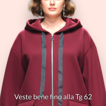 Maxi Felpa Taglie Forti  Made in Italy Colette