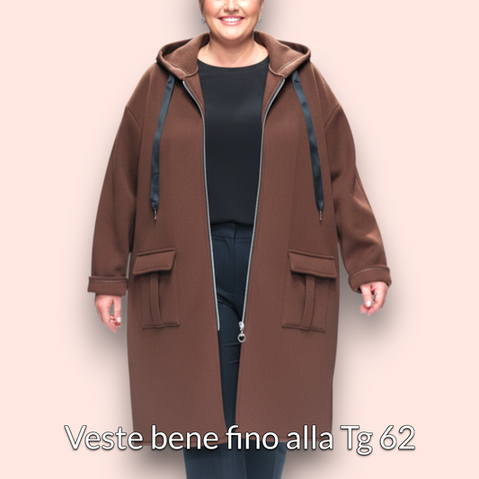 Maxi Felpa Taglie Forti  Made in Italy Constance