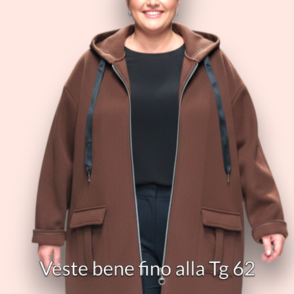 Maxi Felpa Taglie Forti  Made in Italy Constance