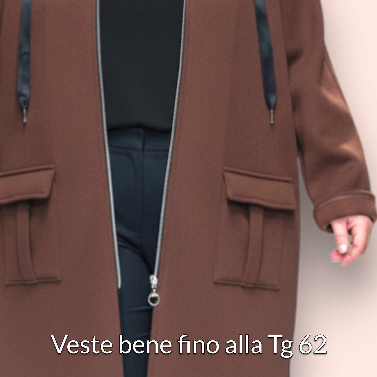 Maxi Felpa Taglie Forti  Made in Italy Constance