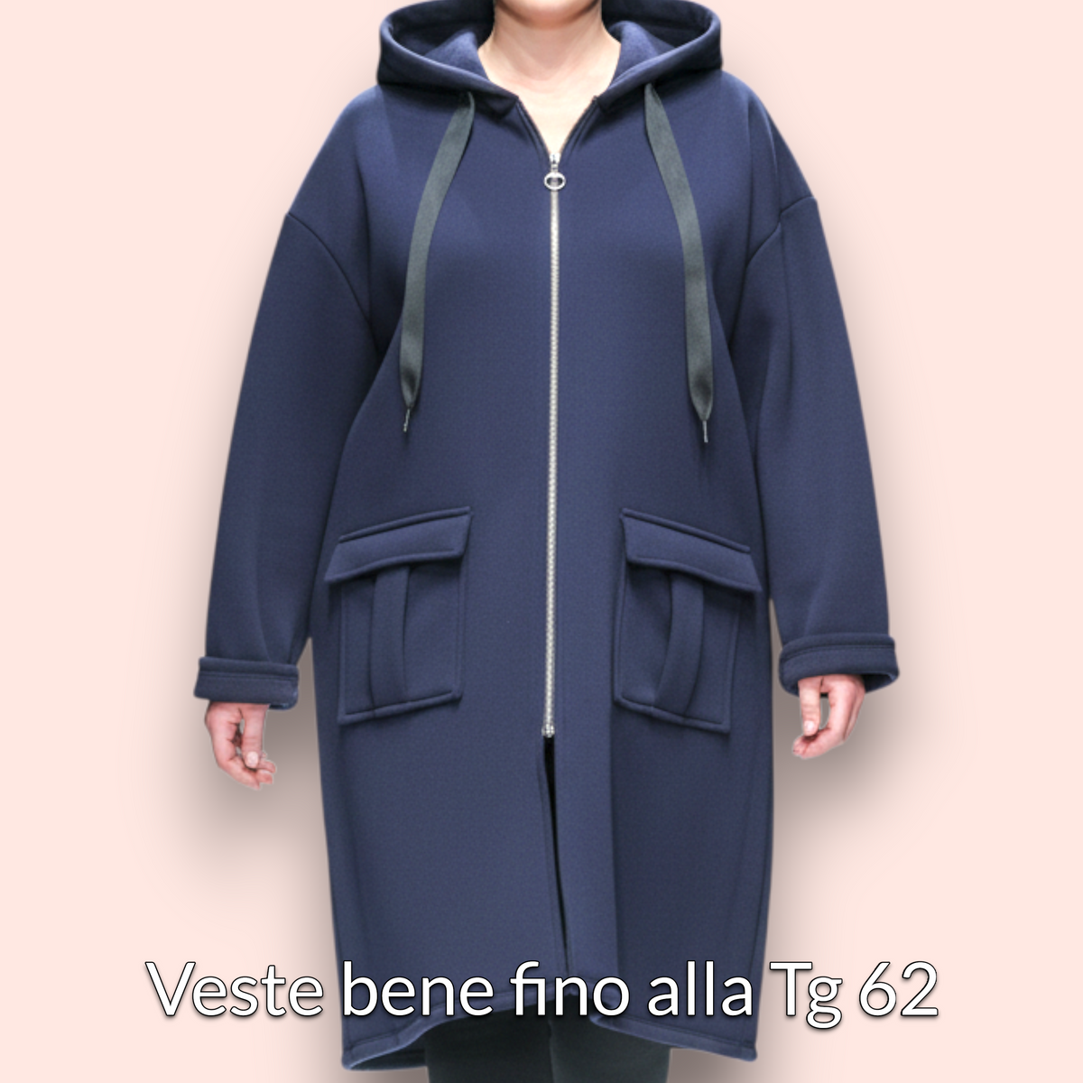 Maxi Felpa Taglie Forti  Made in Italy Candy