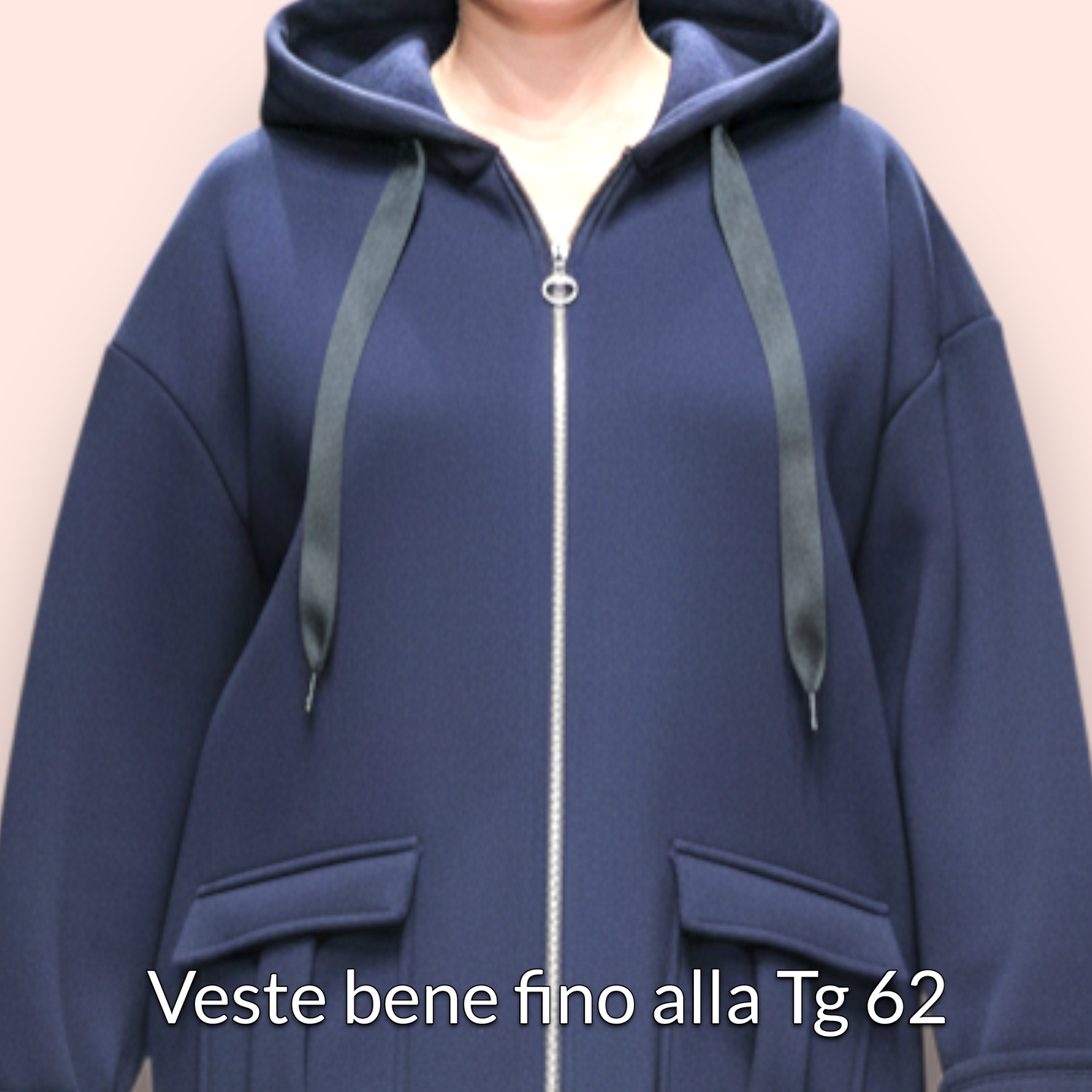 Maxi Felpa Taglie Forti  Made in Italy Candy