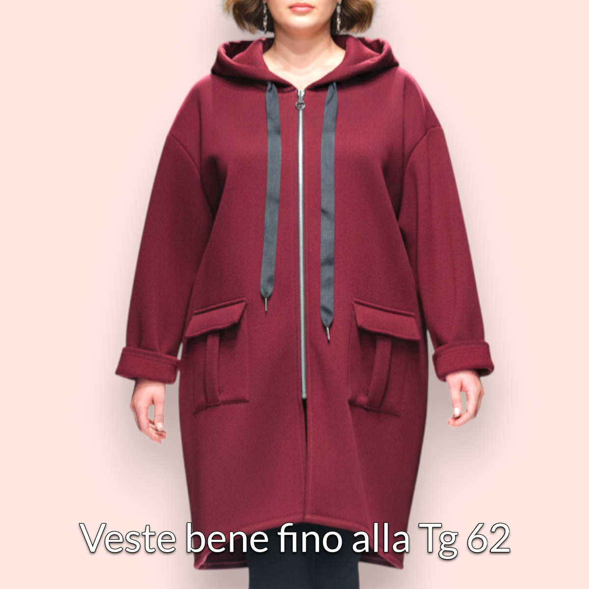 Maxi Felpa Taglie Forti  Made in Italy Colette