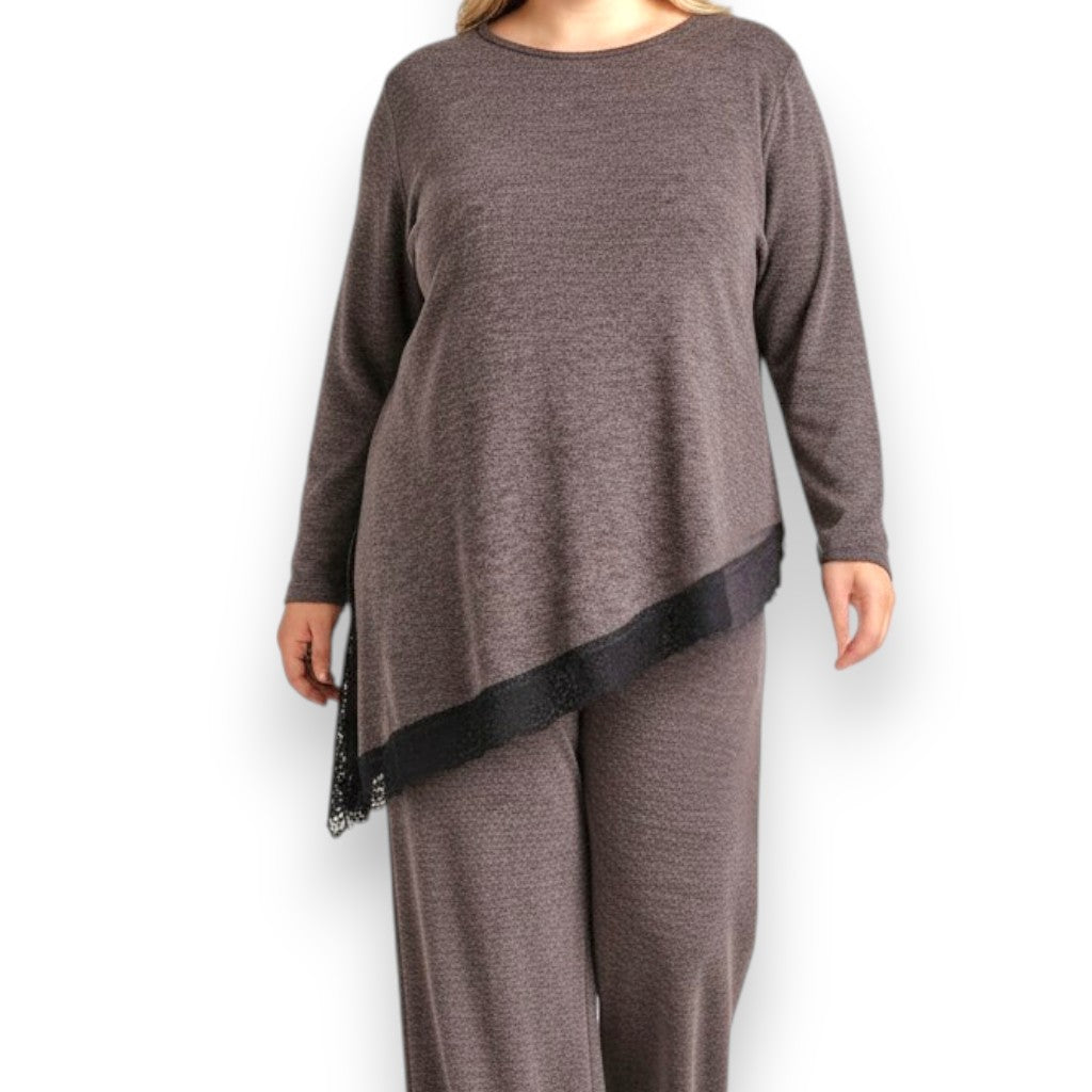 Maxi Maglia Rifinita in Pizzo Clementina
