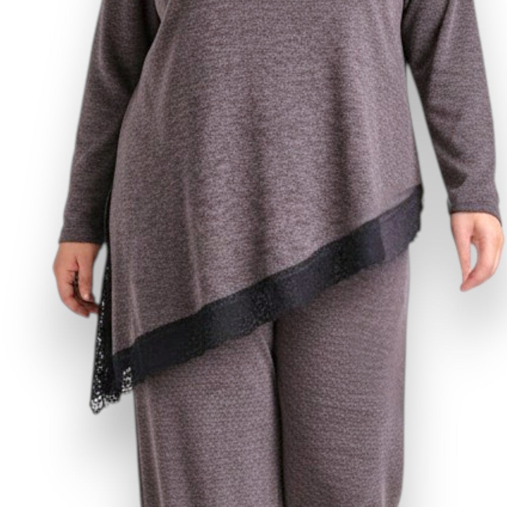 Maxi Maglia Rifinita in Pizzo Clementina
