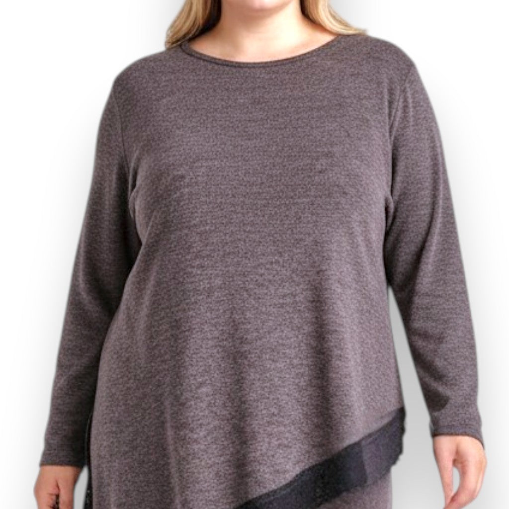 Maxi Maglia Rifinita in Pizzo Clementina