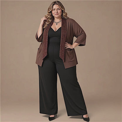 Maxi Spolverino in Georgette e Pajettes Irene