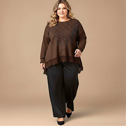 Maxi Maglia Effetto Lana Basilia