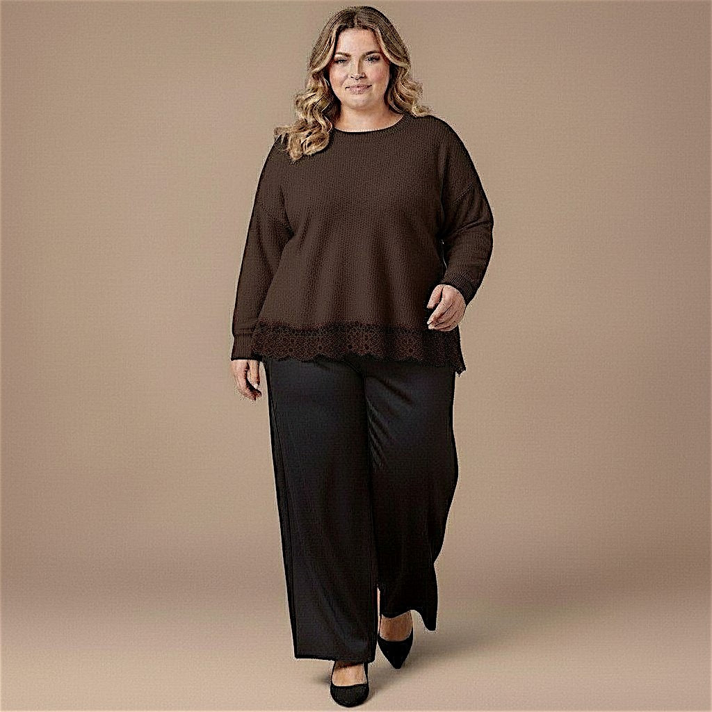 Maxi Maglia Effetto Lana Basilia