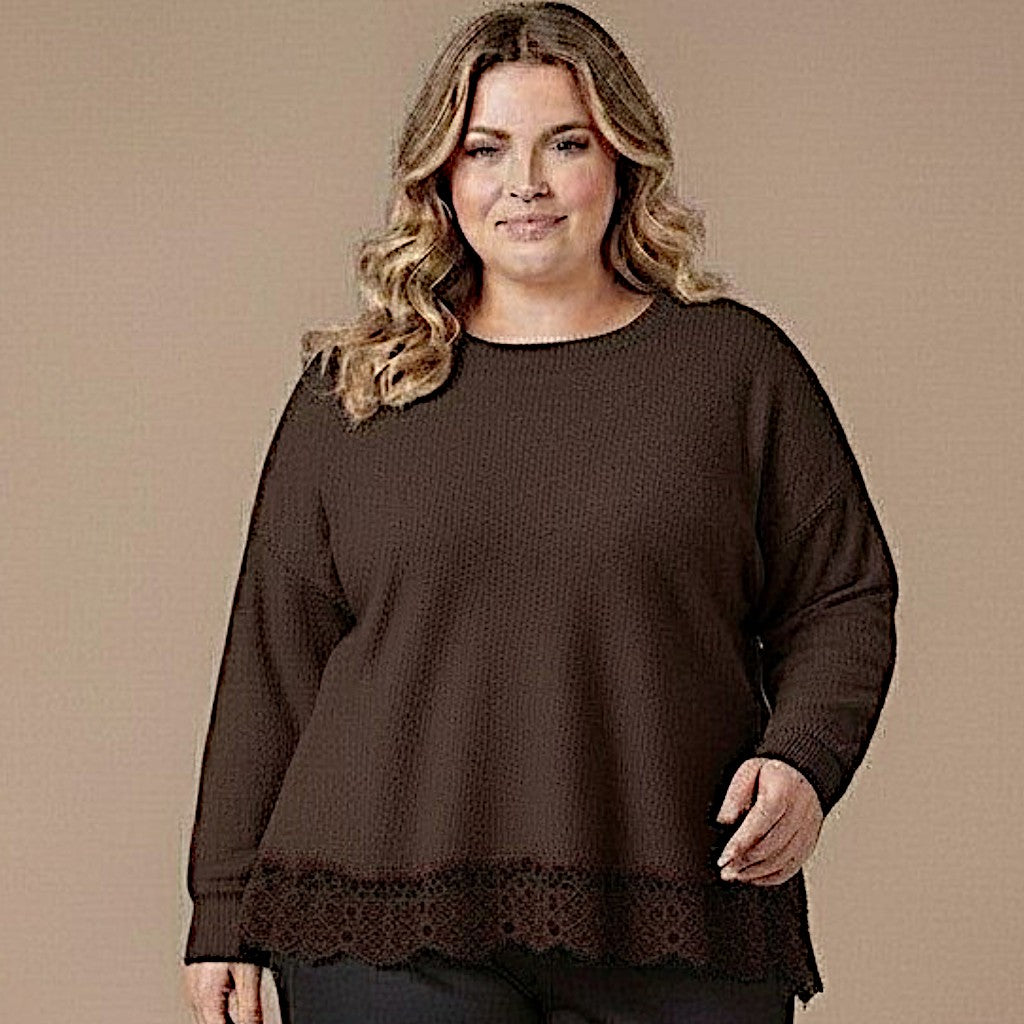 Maxi Maglia Effetto Lana Basilia