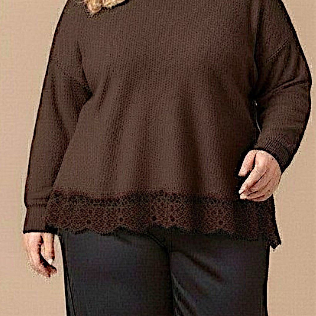 Maxi Maglia Effetto Lana Basilia