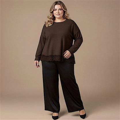 Maxi Maglia Effetto Lana Basilia