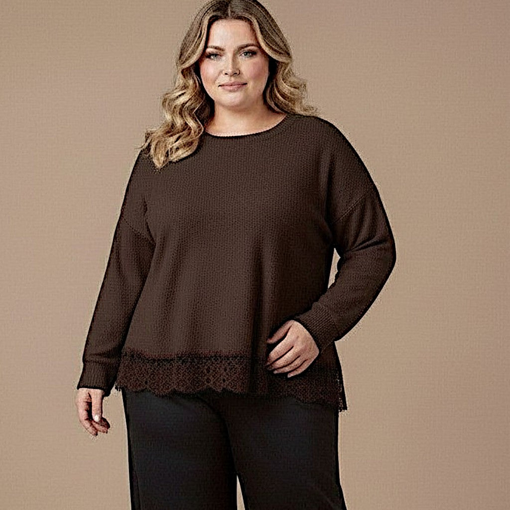 Maxi Maglia Effetto Lana Basilia