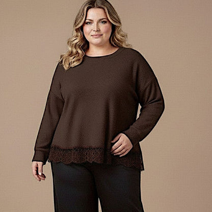 Maxi Maglia Effetto Lana Basilia