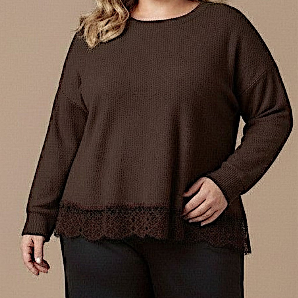 Maxi Maglia Effetto Lana Basilia