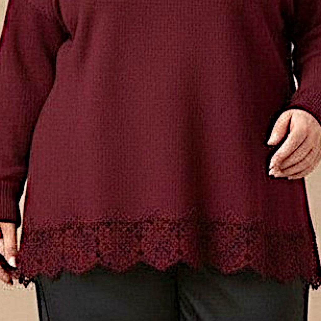 Maxi Maglia Effetto Lana Bice