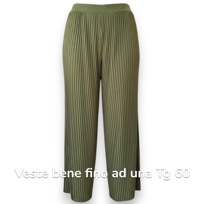 Pantalone Vita Alta Plissè Scilla