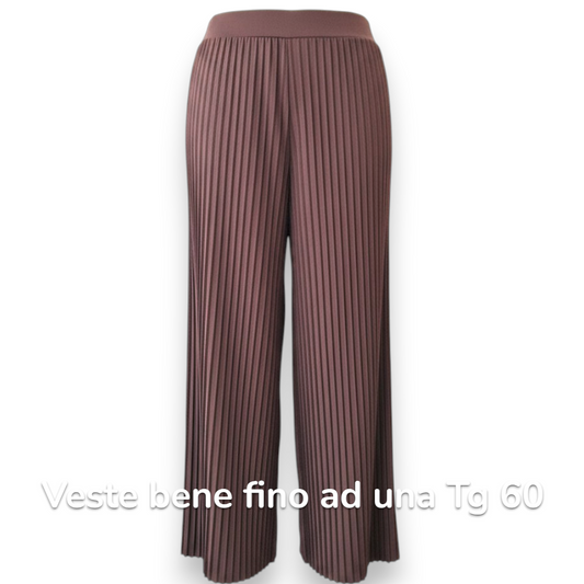 Pantalone Vita Alta Plissè Sibari