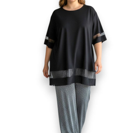 Maxi Maglia  Taglie Forti Elasticizzata Antonella