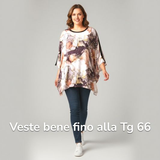 Maxi Maglia In Crepe Dorotea