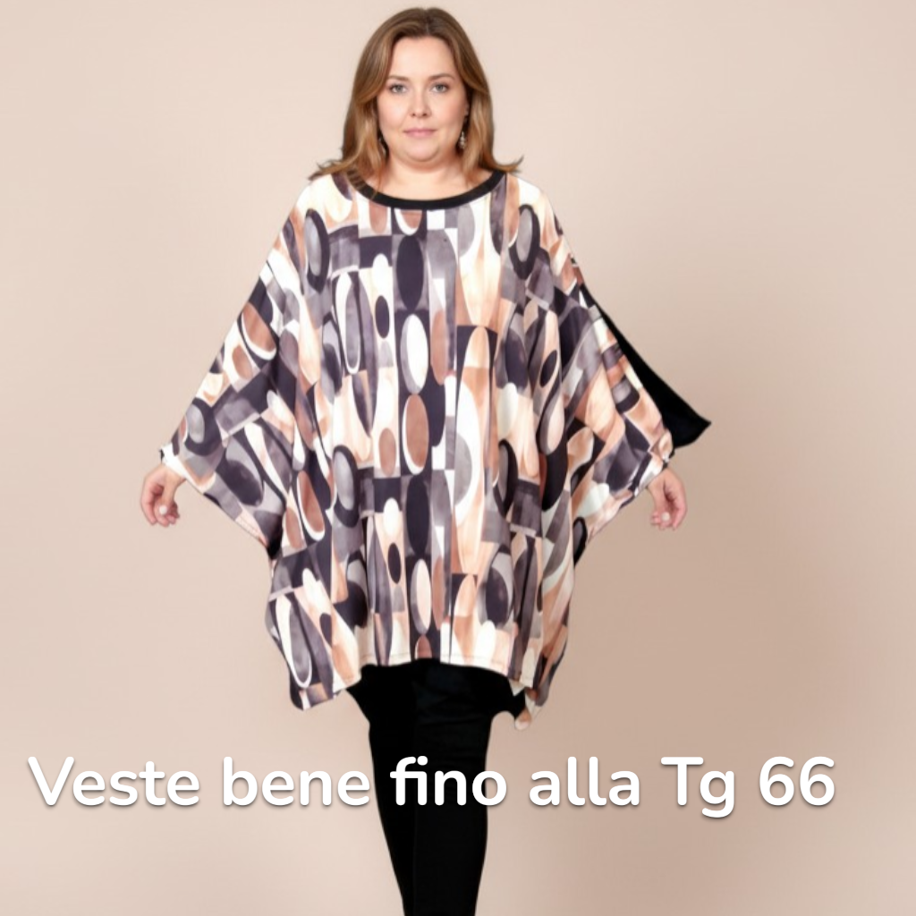 Maxi Maglia In Crepe Drusilla