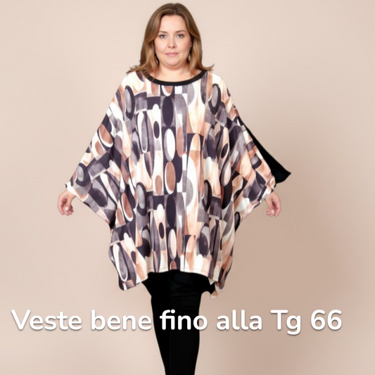 Maxi Maglia In Crepe Drusilla