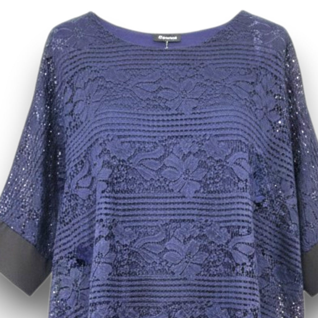 Maxi Maglia Doppia in Pizzo e Viscosa Assia