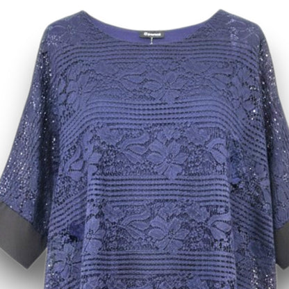 Maxi Maglia Doppia in Pizzo e Viscosa Assia