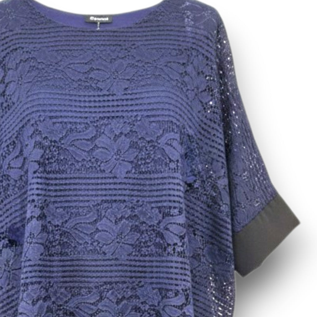 Maxi Maglia Doppia in Pizzo e Viscosa Assia